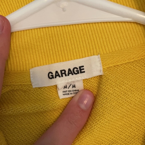 Garage yellow quarter zip. - Picture 2 of 3